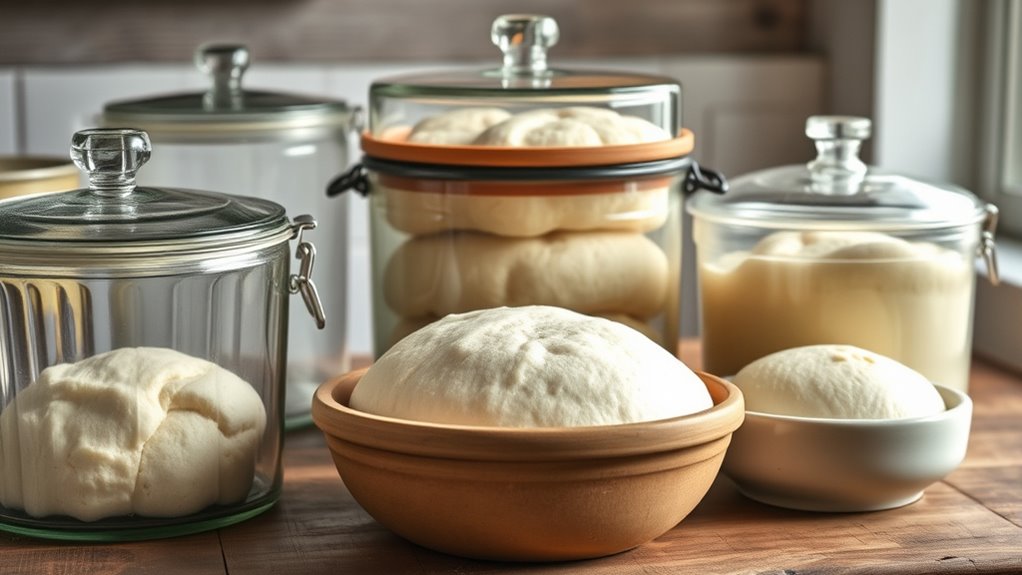 top dough fermentation containers