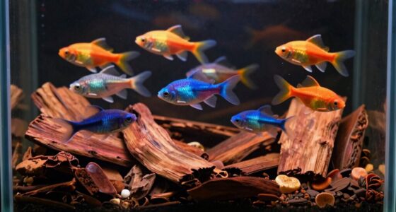 top fish tank wood chips