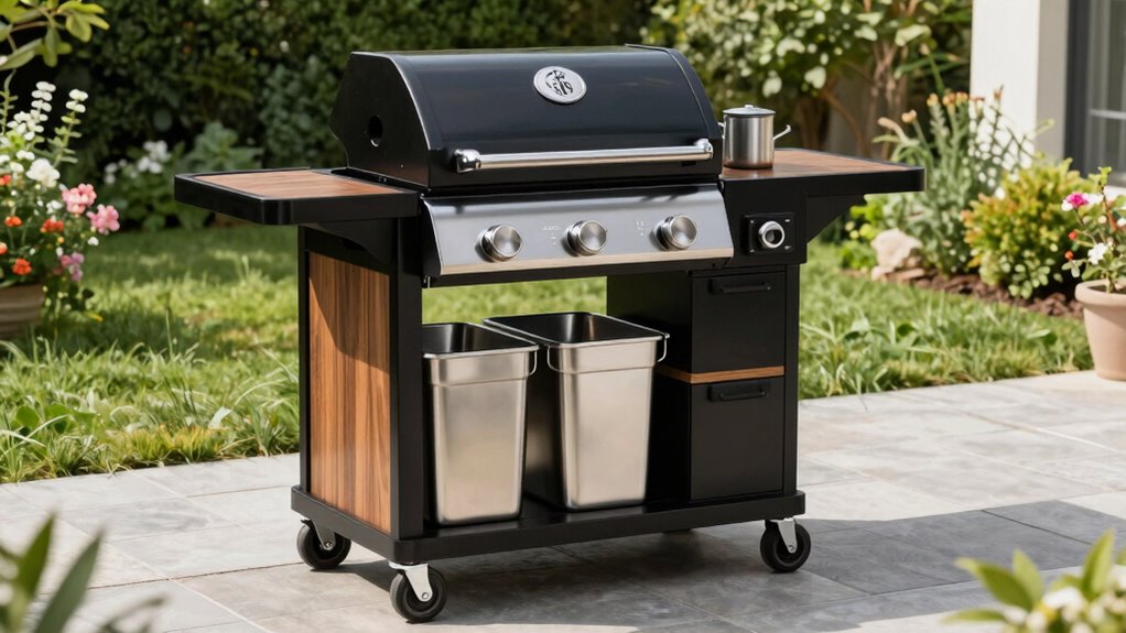 top grill carts with storage