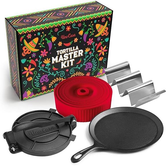 Uno Casa Tortilla Kit with Press Pan and Holders