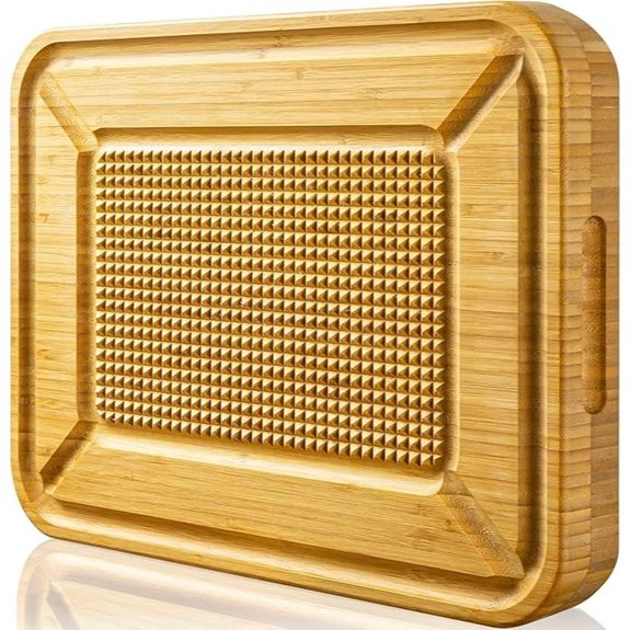 Turkey Carving Board with Juice Groove and Spikes