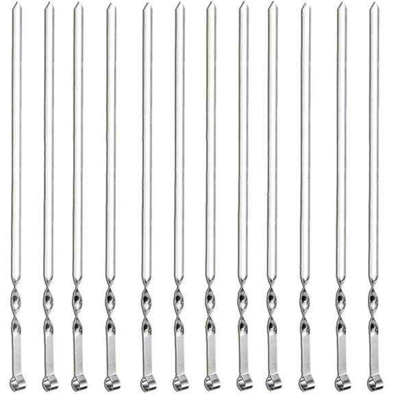 Antallcky 12 Pack Stainless Steel Kebab Skewers