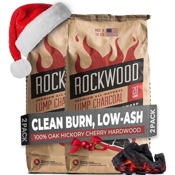 Rockwood Hardwood Lump Charcoal 20lbs (2 Packs)