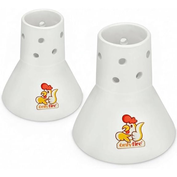 Onlyfire 2-Pack Ceramic Chicken Roaster Racks