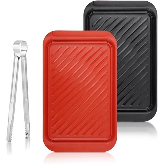 2-Pack Melamine Grilling Prep and Serve Trays