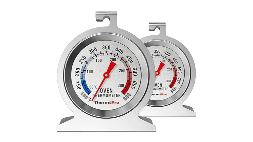 two oven thermometers pack