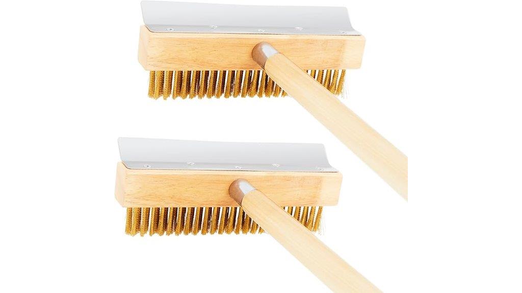two pack wooden pizza brushes