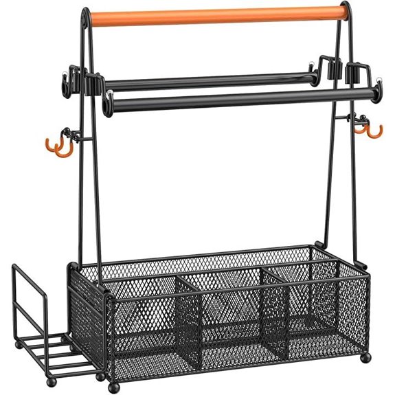 PHINOX Utensil Caddy with Handle and Towel Holders