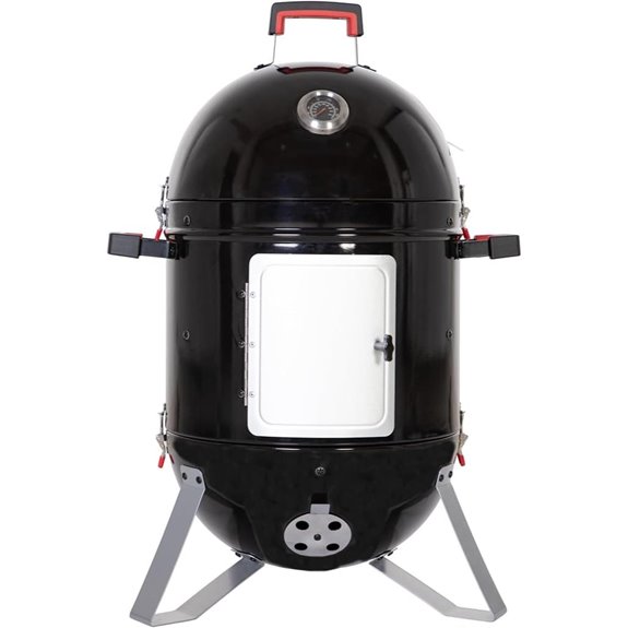 MFSTUDIO 18 Vertical Charcoal Smoker and Grill