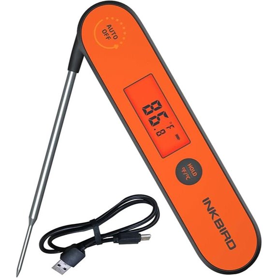 Inkbird Digital Waterproof Meat Thermometer with Backlight with Backlight