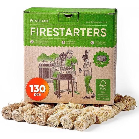 Inflame Fire Starters 130 pcs Waterproof Firelighters