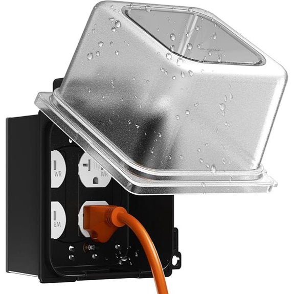 ELEGRP 2-Gang Weatherproof Outdoor Outlet Cover