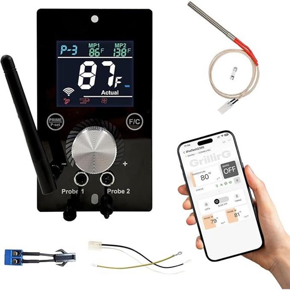 Smart WiFi Digital Grill Controller with App Control