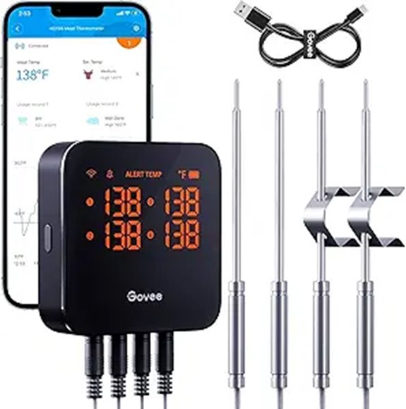 Govee WiFi Meat Thermometer with 4 Probes