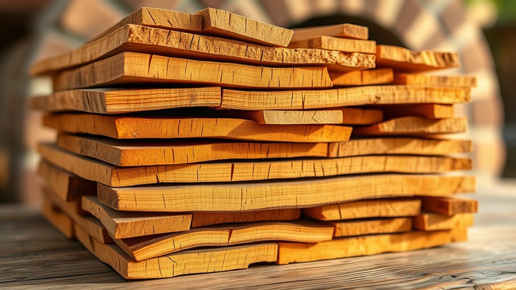 wood type moisture size