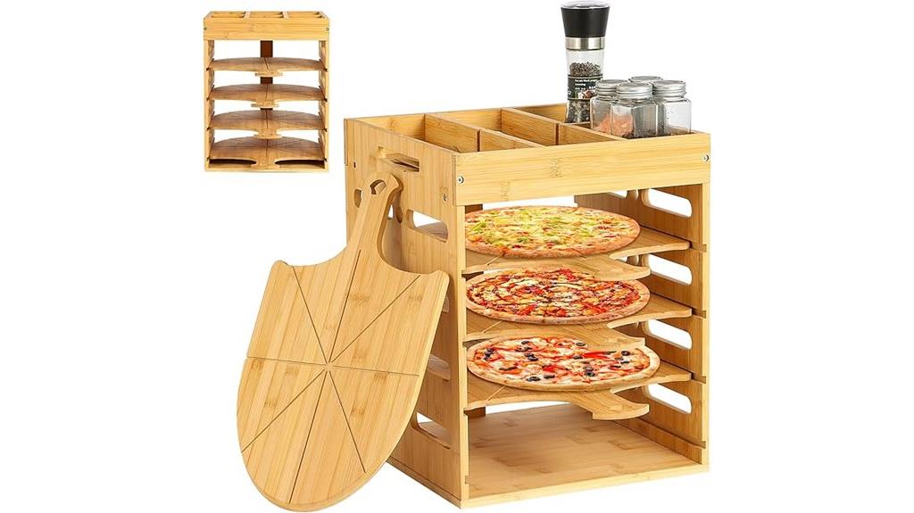 wooden pizza peel set