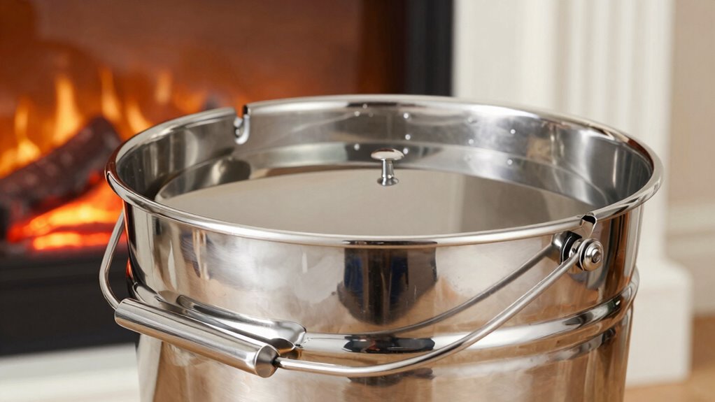 ash buckets for cleanup