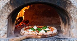 bake creamy cheese pizza