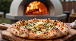 bake garlic knots outdoors