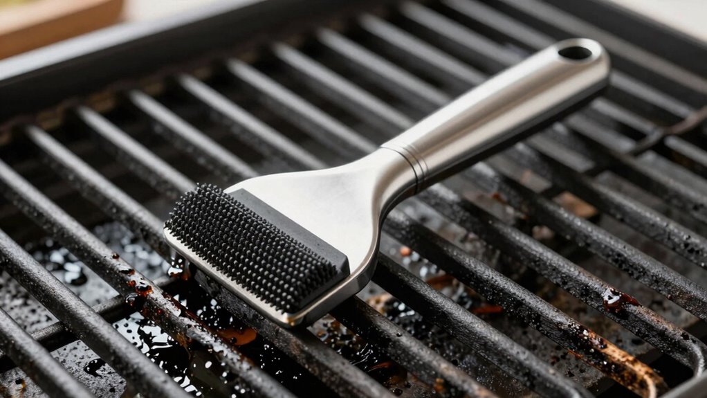 bristle free safe grill cleaning