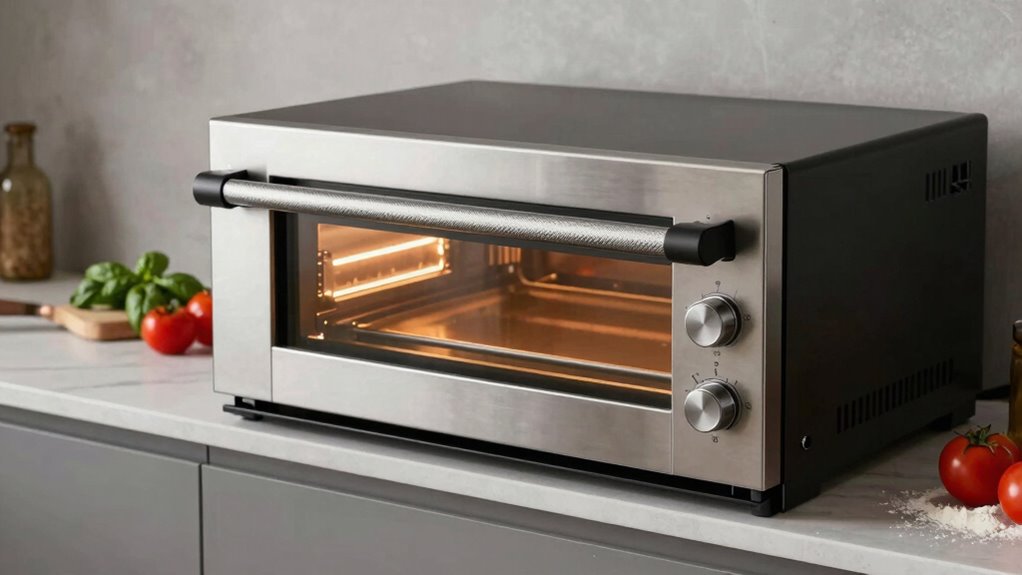 built in pizza oven features
