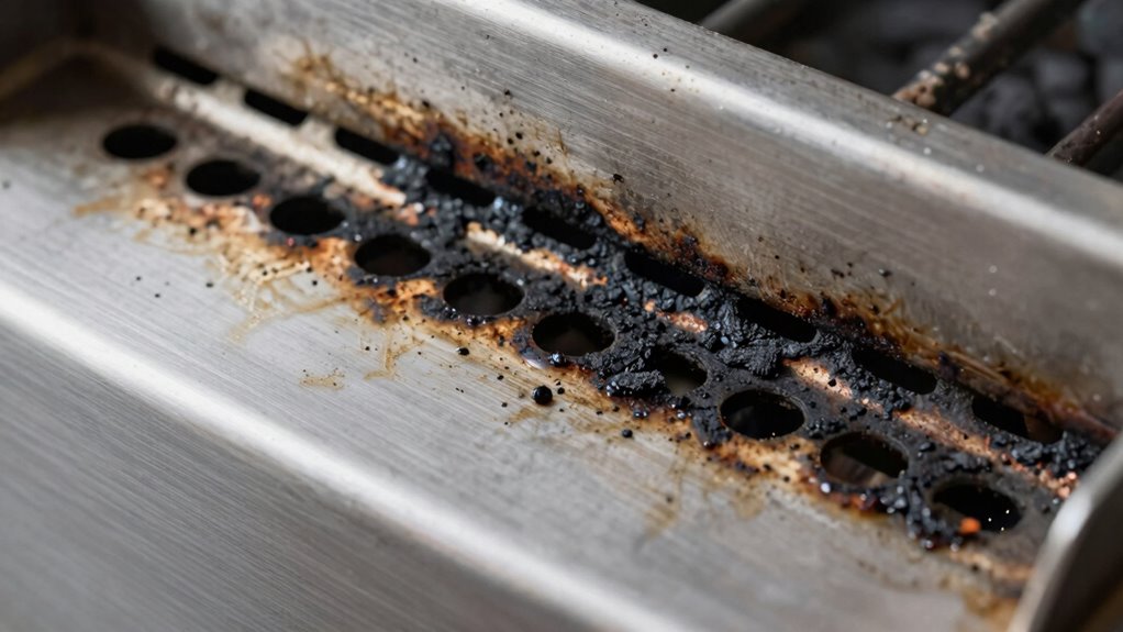 burner clogging impairs flame stability