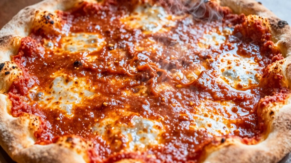 control sauce moisture and toppings