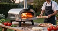 convenient outdoor pizza making