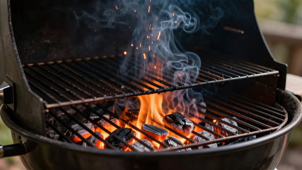 create layered charcoal setup