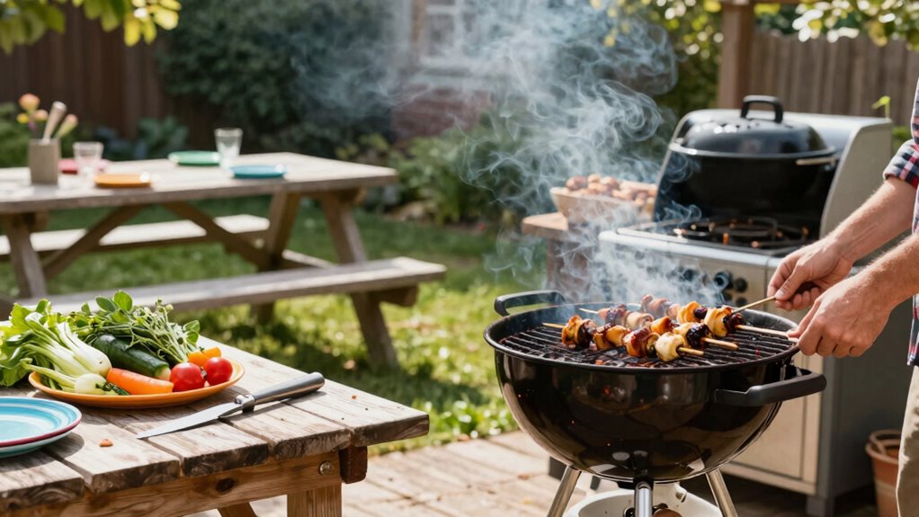 developing outdoor cooking routines