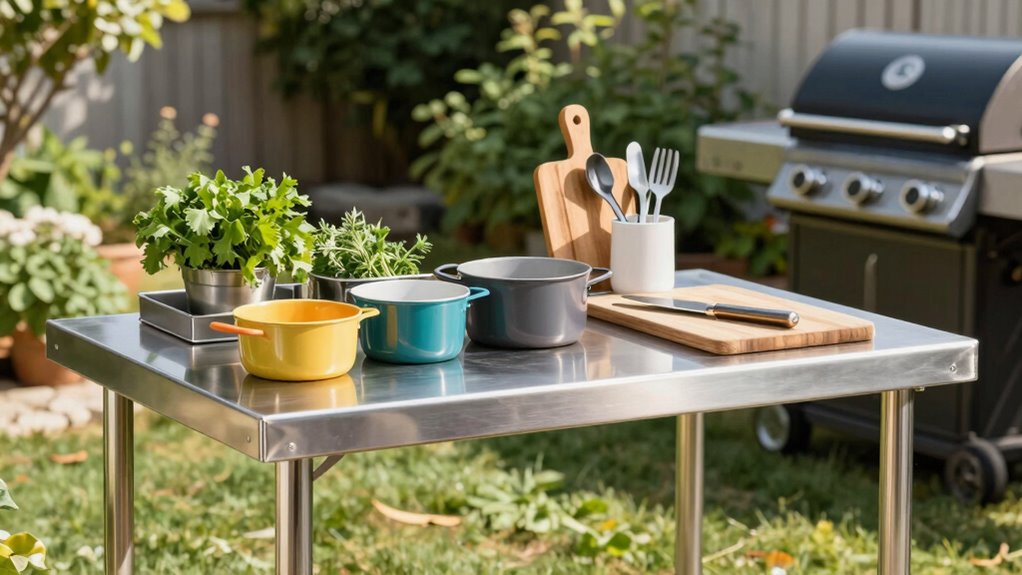 durable easy to clean outdoor prep