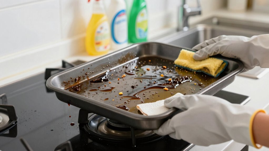 eco friendly grease tray cleaning