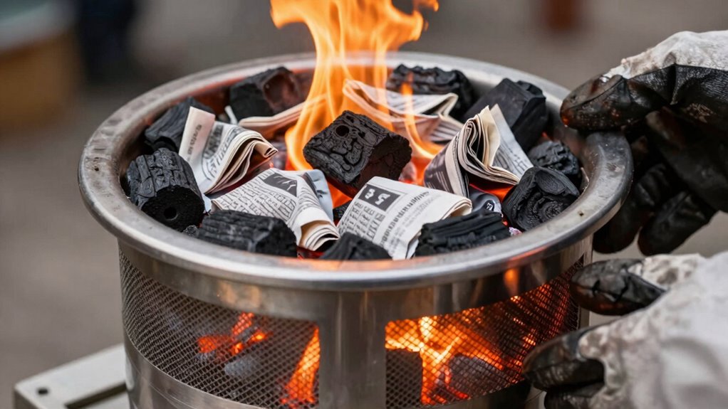 efficient chimney starter use
