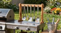 efficient outdoor grill storage