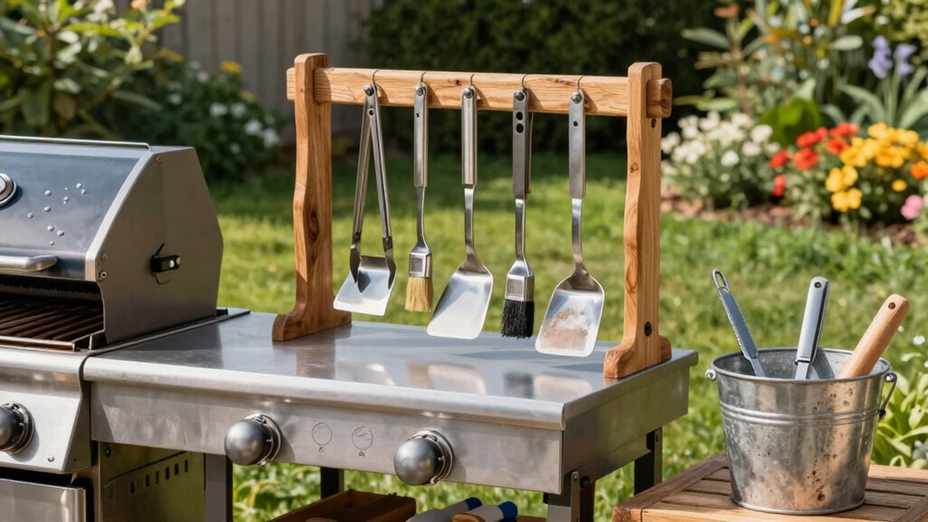 efficient outdoor grill storage