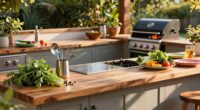efficient outdoor prep space