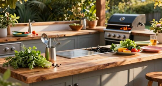 efficient outdoor prep space
