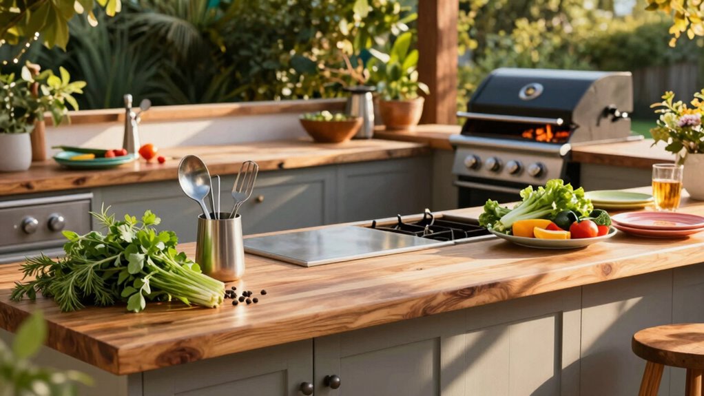 efficient outdoor prep space