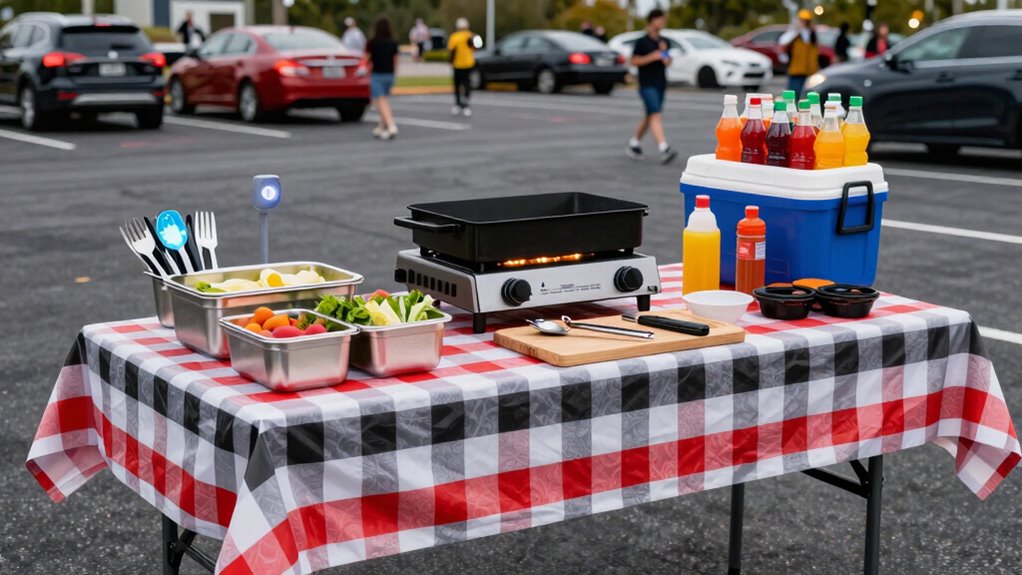 efficient outdoor tailgating setup