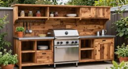 enhance backyard cooking storage