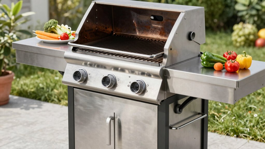 expanded organized grilling workspace