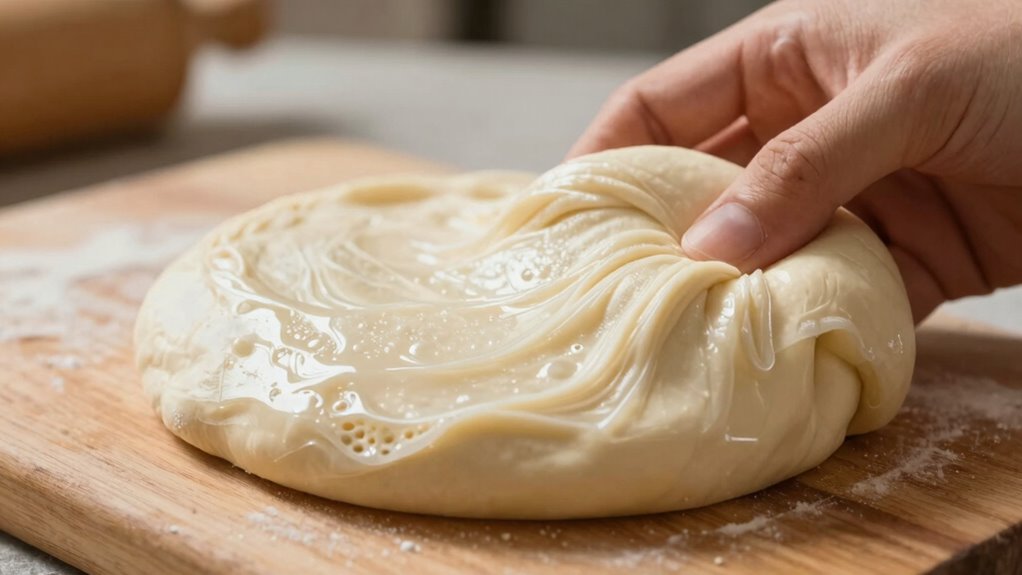 gluten development and fermentation