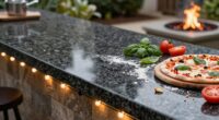 maintain outdoor countertop cleanliness