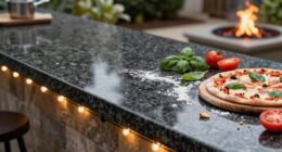 maintain outdoor countertop cleanliness
