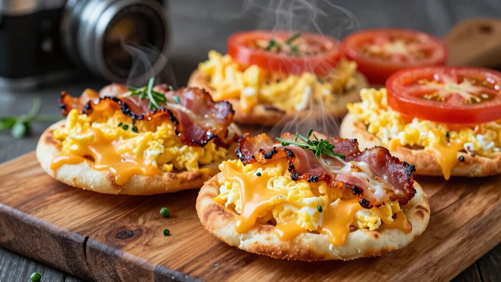 make breakfast pitas easily