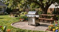 optimal backyard grill placement