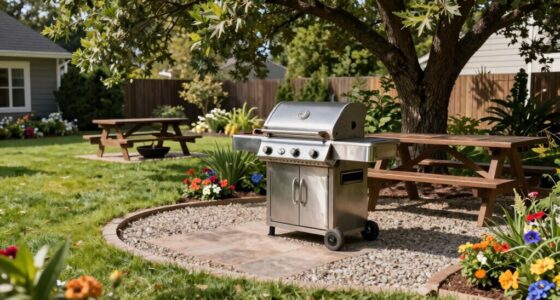 optimal backyard grill placement