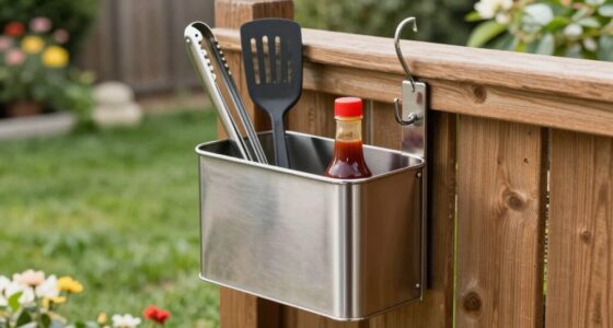 organize grilling accessories efficiently