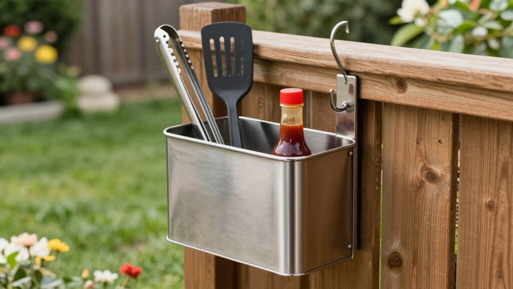 organize grilling accessories efficiently