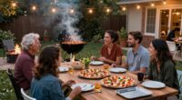 organized pizza bbq party